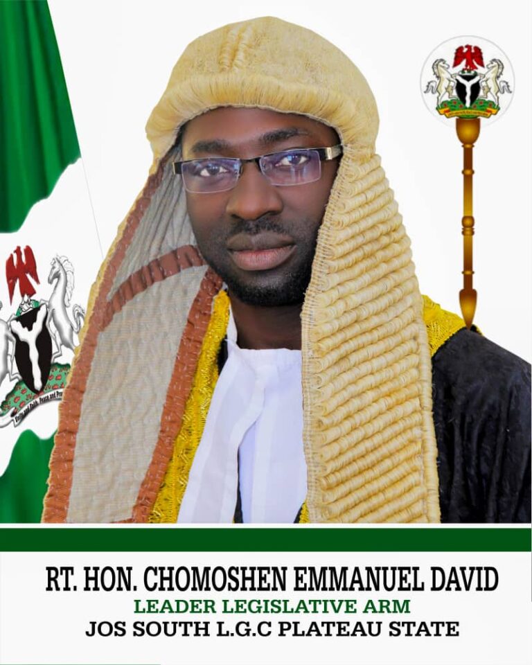 Jos South Legislative Council Passes Vote of Confidence on House Leader Hon. Chomoshen Emmanuel